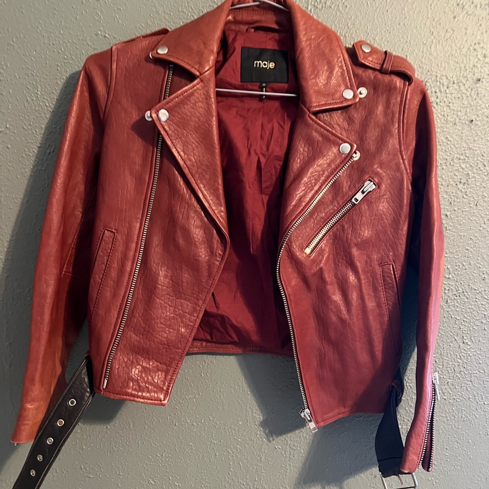 Maje leather jacket